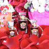 A bed of a thousand roses blooms in this voluptuous bouquet