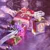 Liquid extrait de parfum is packaged in a Verrieres Brosse crystal bottle and wrapped like whimsical, exquisite candy. 